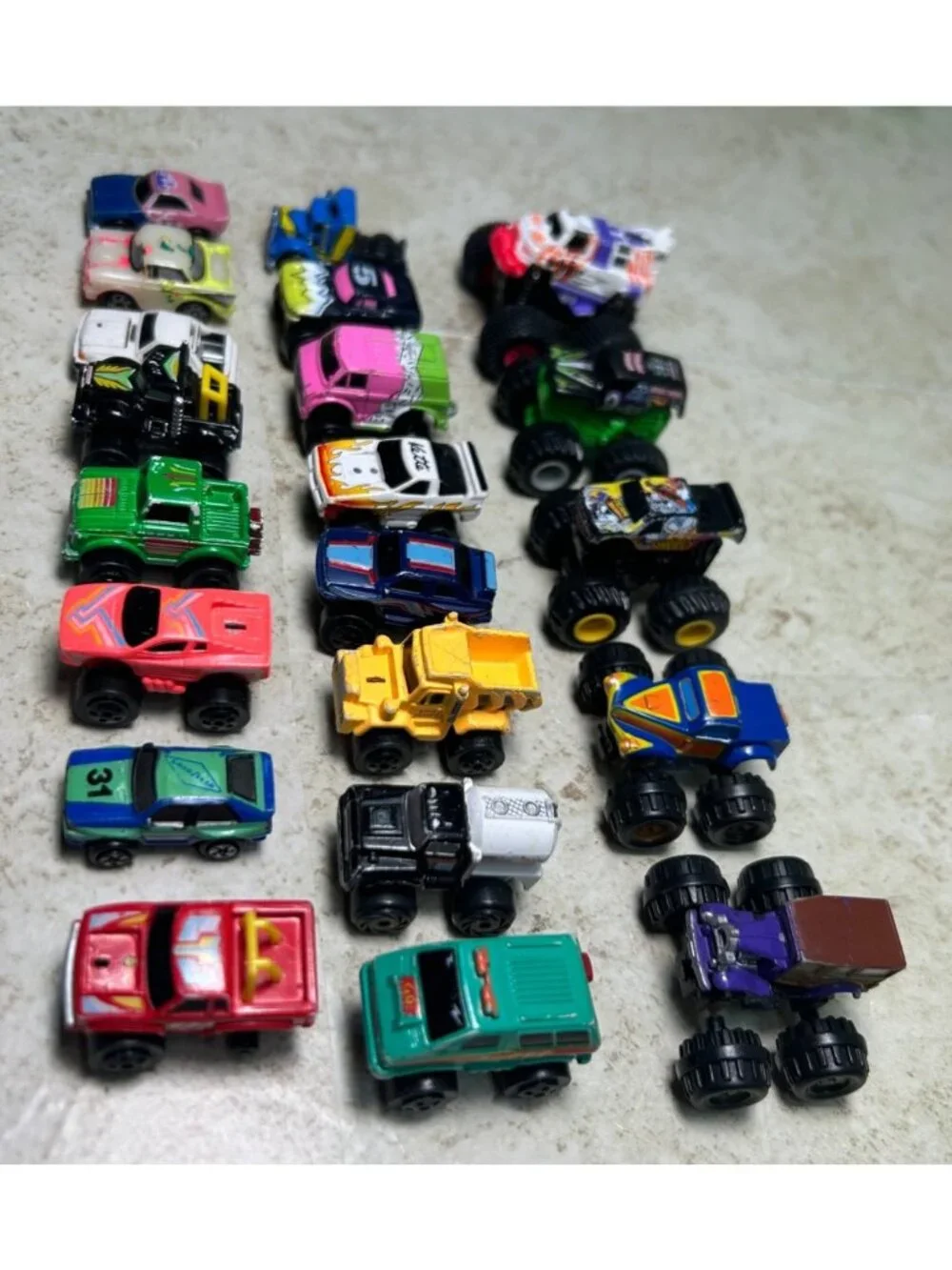 Vintage Galoob Micro Machines Road Champs Cars Trucks Lot of 21
